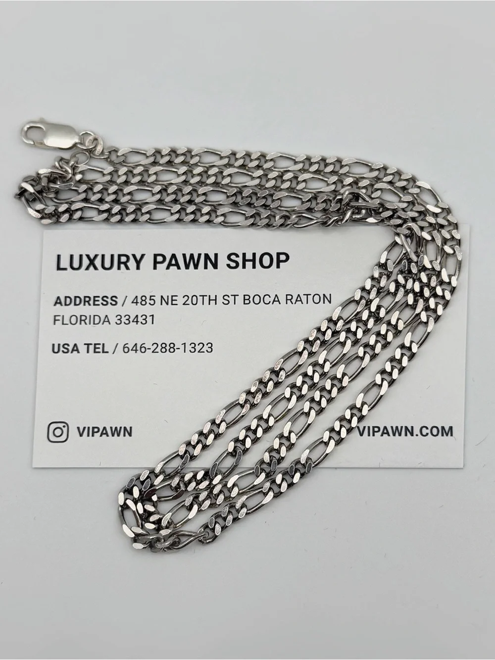 Italy 925 Sterling Silver solid Figaro Chain Necklace 30” 4mm